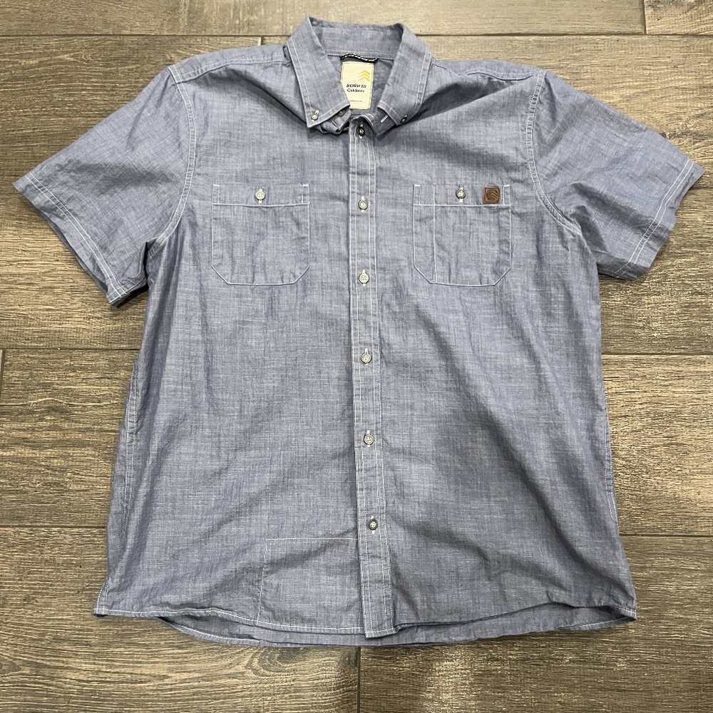 Solaris Light Blue Casual Button Down Shirt